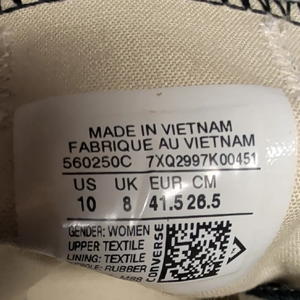 Converse Chuck Taylor All Star Lift OX Low Top Sneakers Size 10 Used Exc - Picture 10 of 11